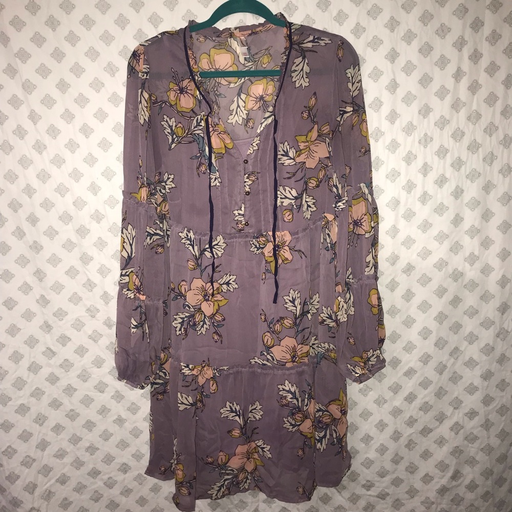 Lilac Floral Dress